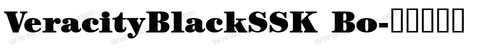 VeracityBlackSSK Bo字体转换